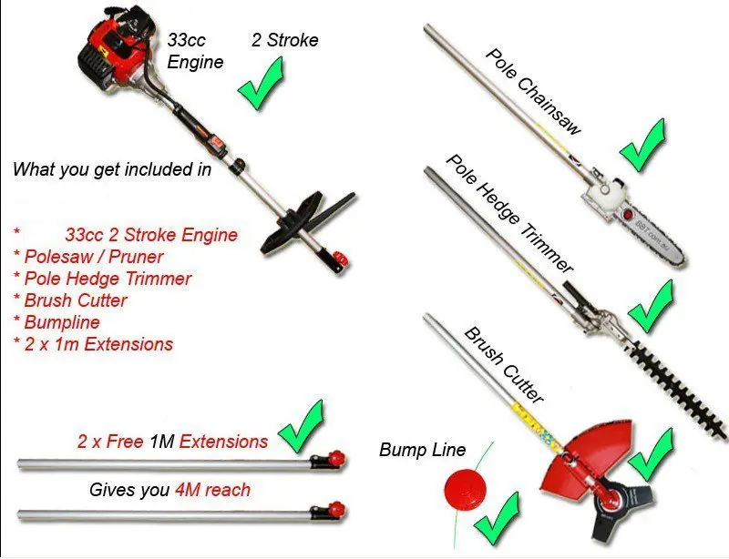 Multifunctional 43cc Brush Cutter