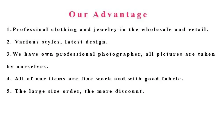 our advantage