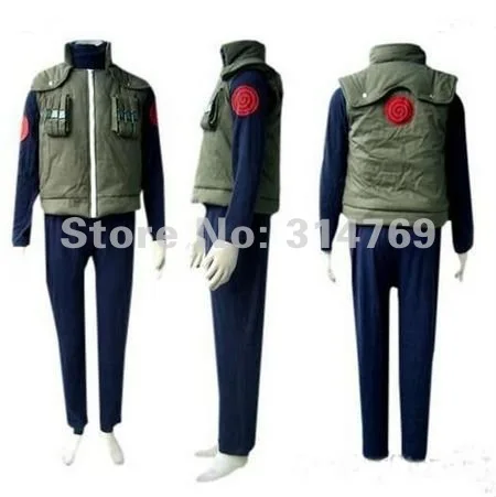 Naruto Hatake Kakashi Deluxe Men\'s Cosplay Costume 1