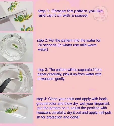 FREE SHIPPING NAIL TATTOOS STICKER WATER DECAL NAIL ART 220 DESIGNS IN 1 NAIL BEAUTY LARGE SHEET No 301-310