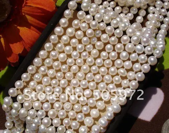 FREE SHIPPING 120cm Long Sweater Jewelry Winter/Spring/Summer/Autumn Pearl Necklace Knotted Costume Jewellery Cheap on Sale!!!