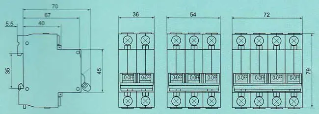 oem circuit breaker dz47, dz47-63/118 miniature circuit breaker(mcb) 230v 10a 3p, circuit breaker analyzer