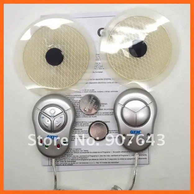 Electronic Muscle Toner Fitness System Body Massager (Silver) Free Shipping
