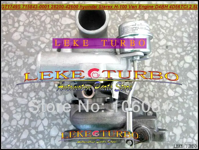 new GT1749S 715843-5001S 715843-0001 28200-42600 Hyundai Commercial Starex H1 H-1 D4BH 4D56TCI turbocharger (4)