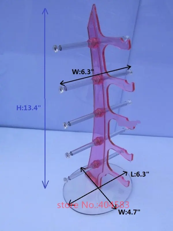Wholesale spectacle eyewear displays stand sunglasses stand holder rack (hold up to 5pairs)many colors for choice