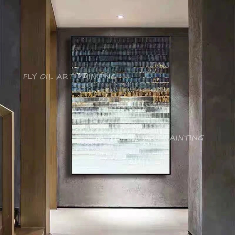Abstract New Design Gold Foil Luxury Blue Simple Pure Landscape 100% Hand Painted large size high quality Oil Painting on Canvas
Abstract New Design Gold Foil Luxury Blue Simple Pure Landscape 100% Hand Painted large size high quality Oil Painting on Canvas