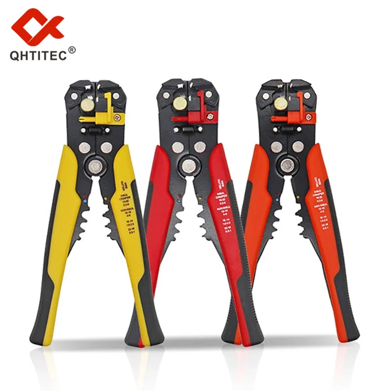 QHTITEC Wire Stripping Pliers Tools For Cable Cutting Crimping Terminal High Precision Automatic Herramientas Multifunctional
QHTITEC Wire Stripping Pliers Tools For Cable Cutting Crimping Terminal High Precision Automatic Herramientas Multifunctional