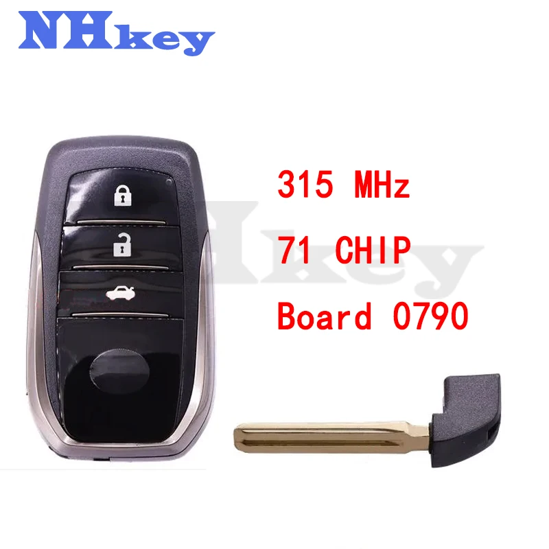 Highlander 3 Button 315 MHz Modification Smart Remote Key/0790/71 Chip/TOY48/Concave 3 Buttons
Highlander 3 Button 315 MHz Modification Smart Remote Key/0790/71 Chip/TOY48/Concave 3 Buttons