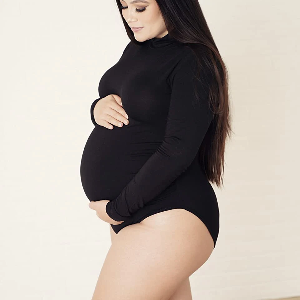 

Maternity Photography Props Jumpsuit Stretchy Pregnancy Photo Shoot Bodysuit Long Sleeve Maternity Dresses for Photo Shoot