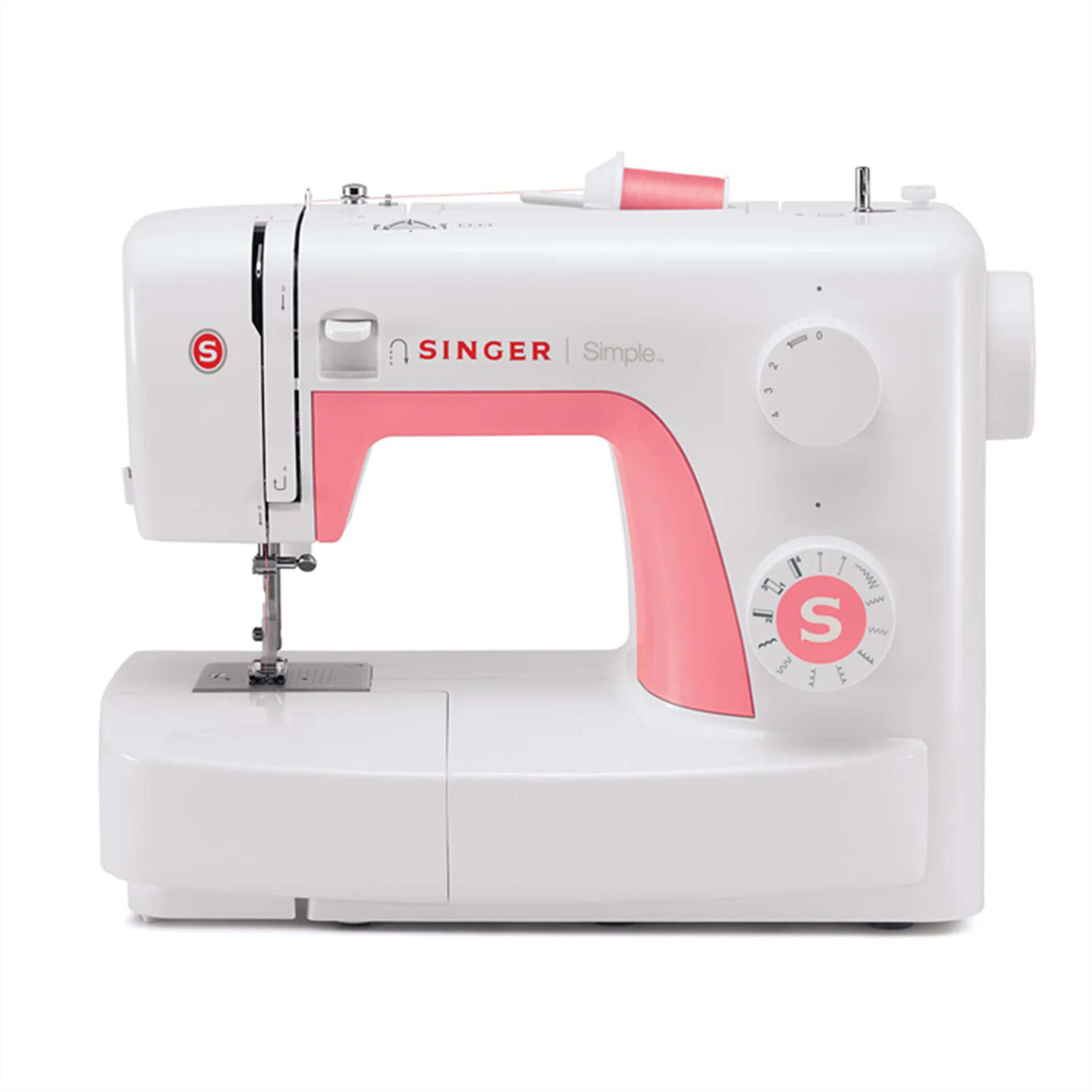 

Швейная машина Singer Simple 3210, серийная и бесшумная швейная машина, 11 различных швейных и декоративных функций, сшивание сзади