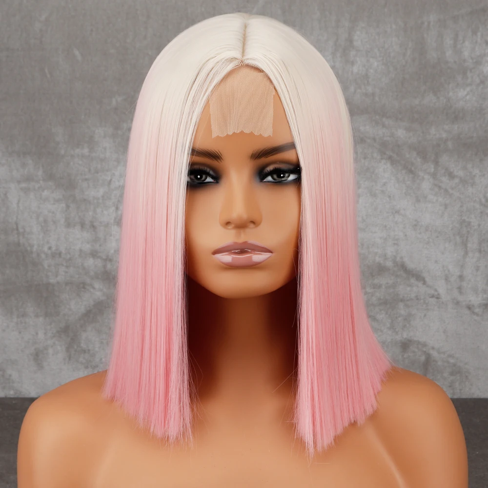 WERD Short Blonde Ombre Pink Synthetic Bob Wig Ladies Party Cosplay Heat Resistant Wig Orange Wig
WERD Short Blonde Ombre Pink Synthetic Bob Wig Ladies Party Cosplay Heat Resistant Wig Orange Wig