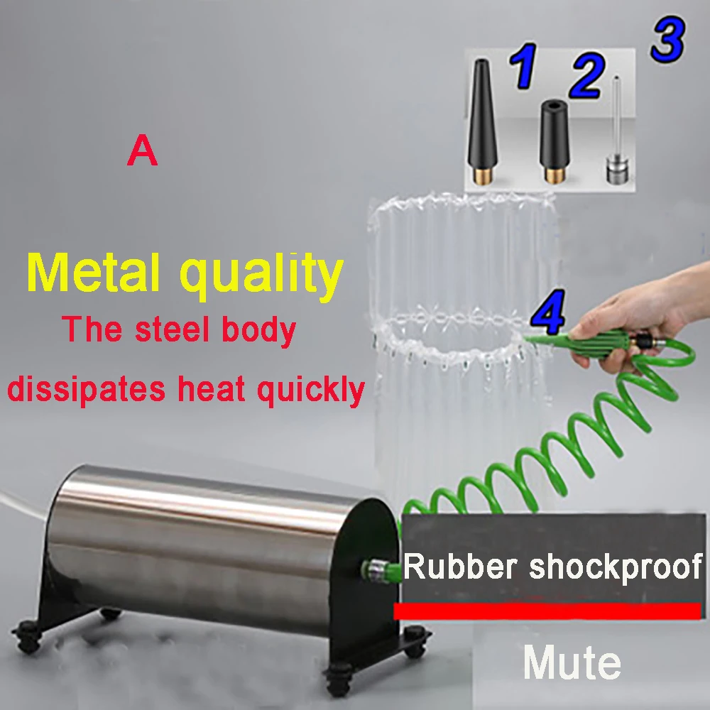 Electric Bubble Shockproof Packaging Bag Inflator, Various Ball Inflators, Shockproof And Low Noise, With Pedal AC100-220V
Electric Bubble Shockproof Packaging Bag Inflator, Various Ball Inflators, Shockproof And Low Noise, With Pedal AC100-220V