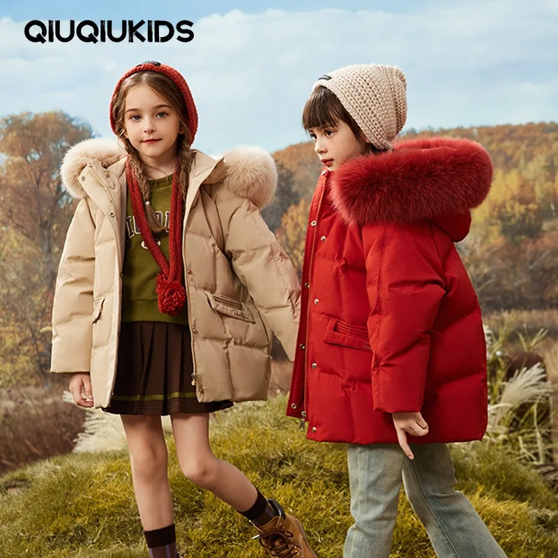 

Girls' Down Jackets & Coats Lightweight Reversible Water Resistant Parkas Quilted Puffer Jacket with Hood Down Jackets