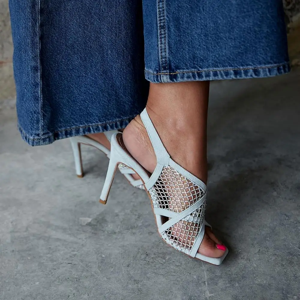 Uglas Inner Real Leather Outer Genuine Leather Suede Stone Mesh Thin High Heel Sandals Crystal Detailed Black Nude Ice Blue Beig
Uglas Inner Real Leather Outer Genuine Leather Suede Stone Mesh Thin High Heel Sandals Crystal Detailed Black Nude Ice Blue Beig