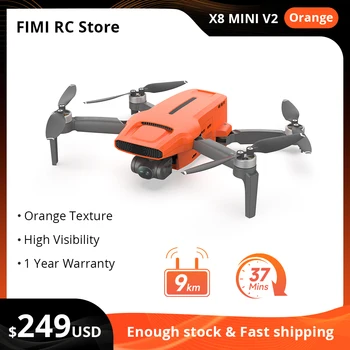 FIMI X8 MINI V2 드론, 전문가용 RokLink 9km 이미지 전송 거리, 3 축 짐벌 카메라, 250g 클래스 초경량 디자인, 스마트 추적 미니 드론, 4k, C 타입 고속 충전 배터리 비행 계획 촬영 드론 8k한국어지원 자동회귀 미니드론 원터치 비디오, 야간 촬영, 강력한 비행 계획 촬영 FIMI RC Store