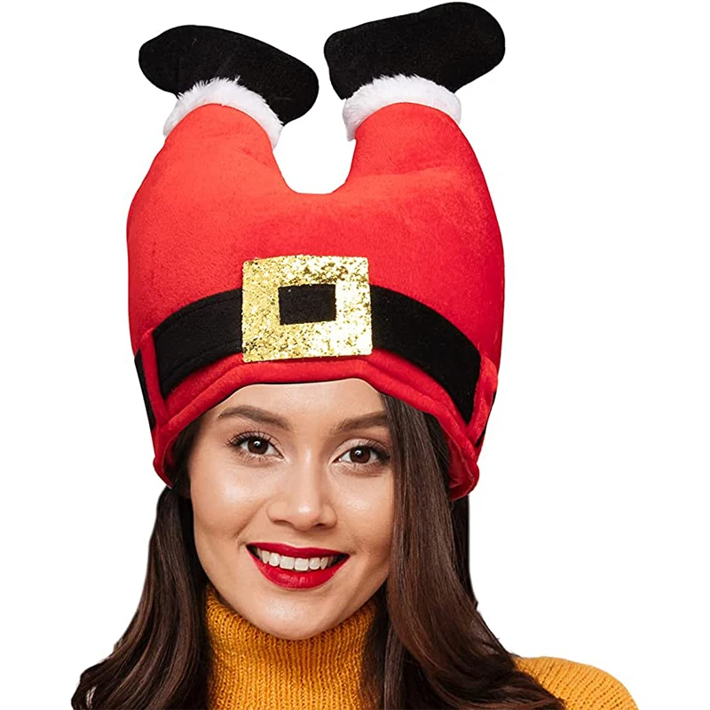 Шапка в стиле унисекс для взрослых с ногами Санта Клауса
Шапка в стиле унисекс для взрослых с ногами Санта Клауса