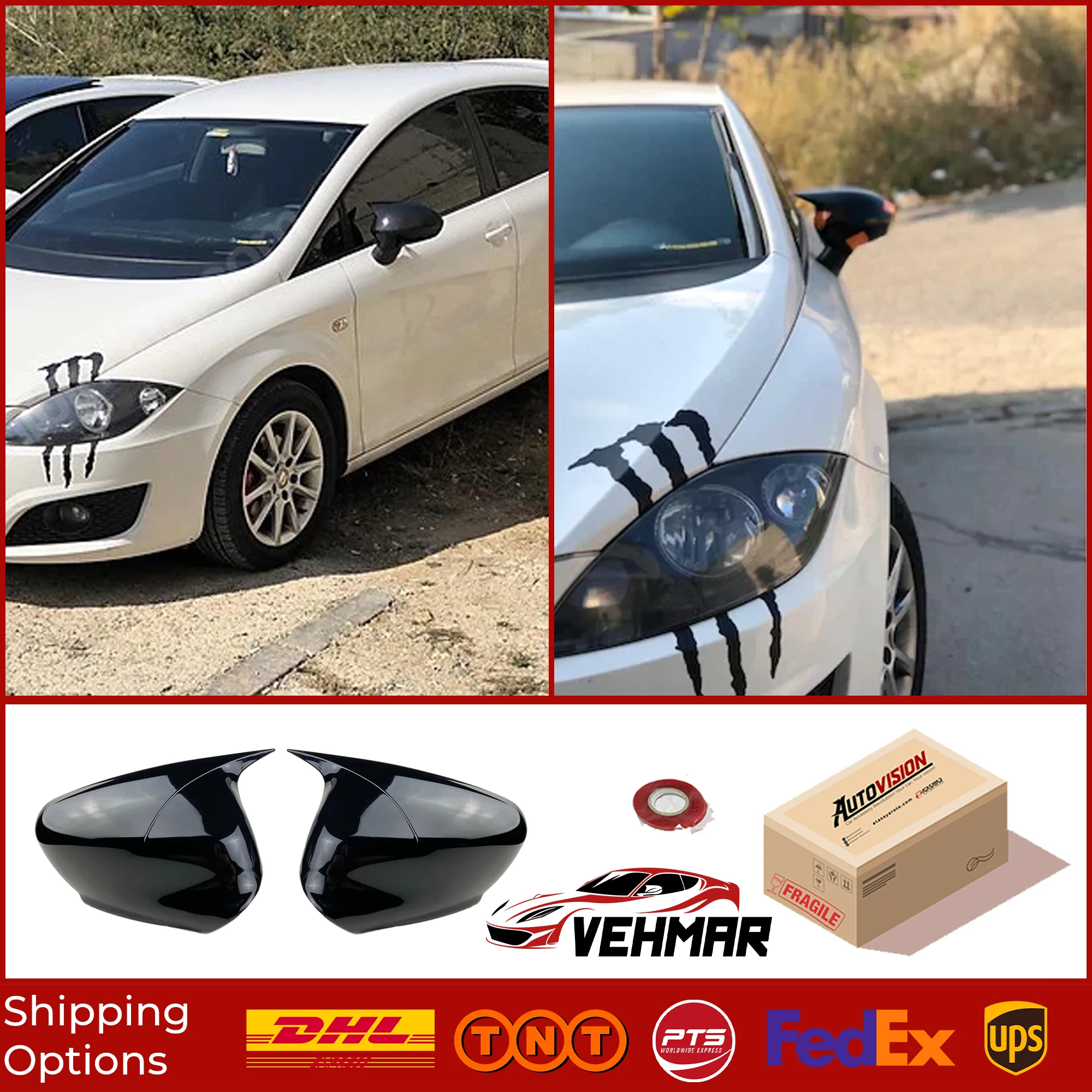 Bat Model Mirror Cover For SEAT LEON MK2,5 2009 2010 2011 2012 Accessory Bright Black BAT BATMAN Case CAR Shields External Parts
Bat Model Mirror Cover For SEAT LEON MK2,5 2009 2010 2011 2012 Accessory Bright Black BAT BATMAN Case CAR Shields External Parts