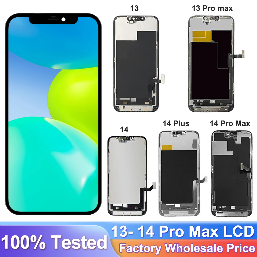 For iPhone 12Pro Max 12Mini Lcd Display For 13 Pro Max 13mini 13 100% Original 14Pro 14 Pro Max True Tone Touch Screen Assembly
For iPhone 12Pro Max 12Mini Lcd Display For 13 Pro Max 13mini 13 100% Original 14Pro 14 Pro Max True Tone Touch Screen Assembly