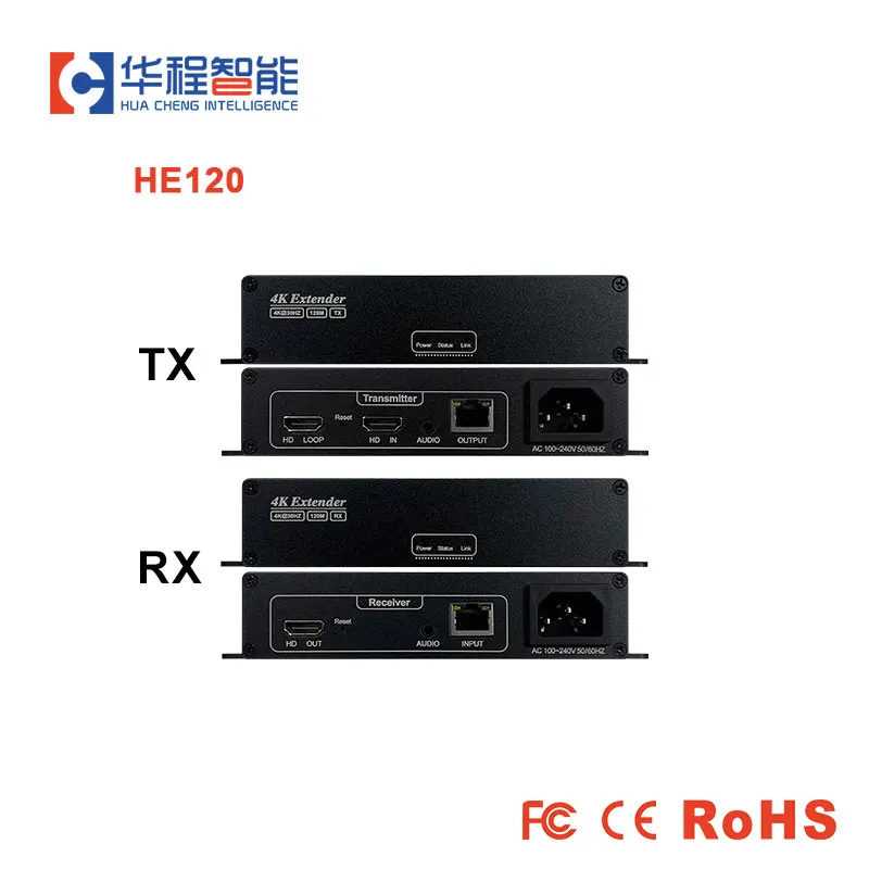 AMS-HE120 Поддержка RJ45 Ethernet адаптер CAT5E/6 волокно 4K 120M HD KVM видео удлинитель передатчик и приемник для PS4 ПК ТВ DVD 
AMS-HE120 Поддержка RJ45 Ethernet адаптер CAT5E/6 волокно 4K 120M HD KVM видео удлинитель передатчик и приемник для PS4 ПК ТВ DVD