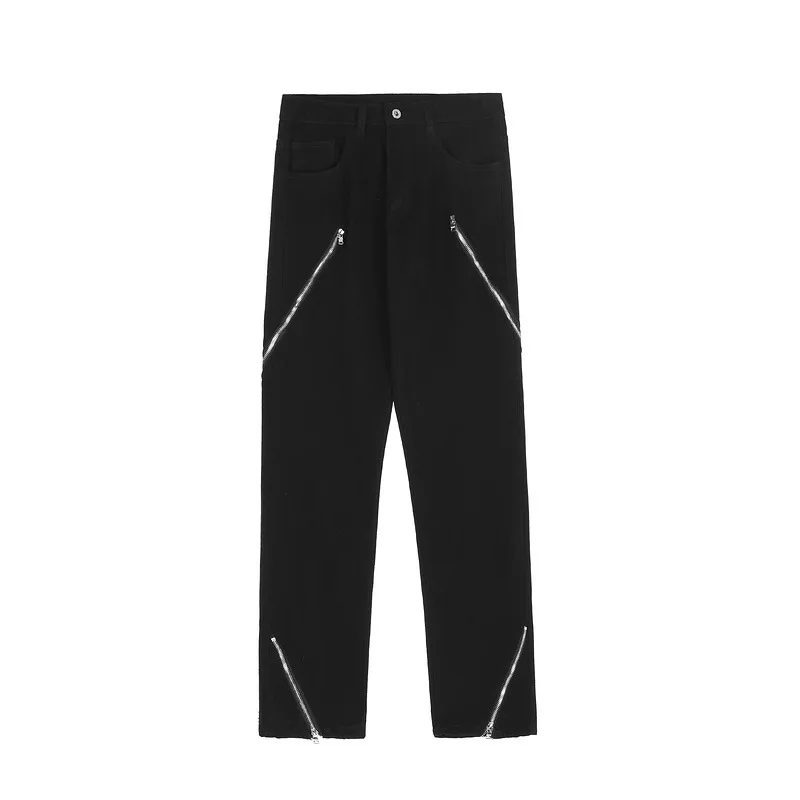 High Street Trendy Tied Brand Retro Hip-Hop Rock Style Pocket Pants Casual Jeans Zip Decoration Y2K Straight Jeans For Men
High Street Trendy Tied Brand Retro Hip-Hop Rock Style Pocket Pants Casual Jeans Zip Decoration Y2K Straight Jeans For Men