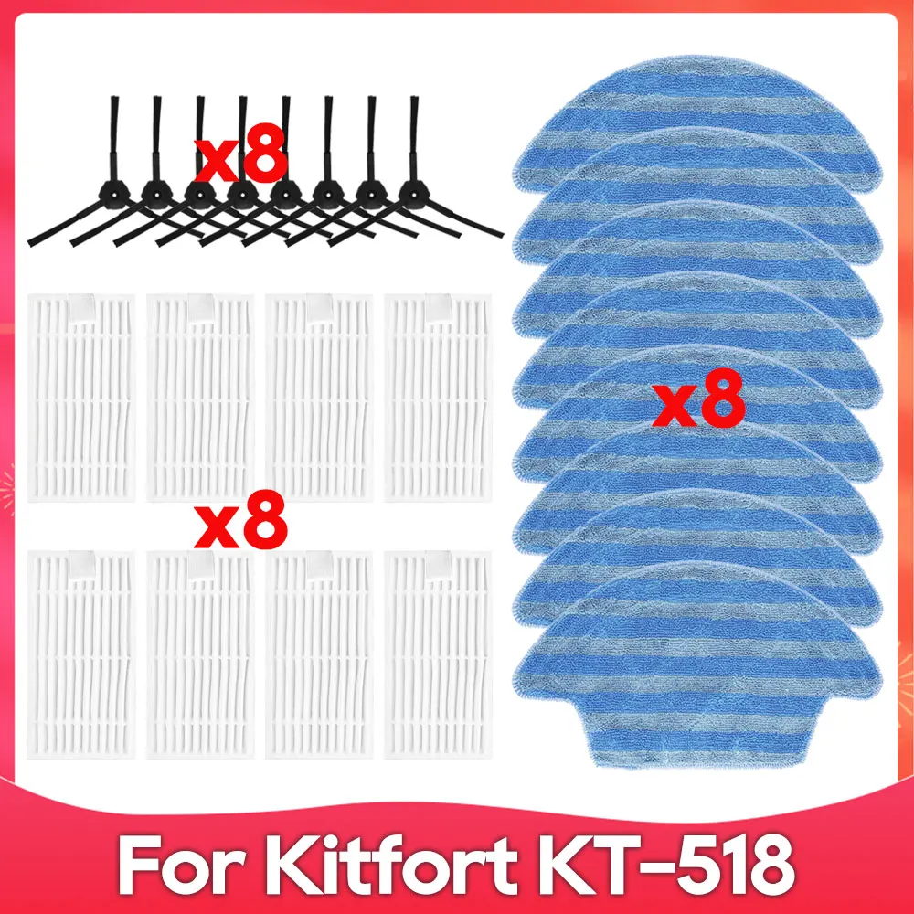 Fit For Kitfort KT-518 Primary Filter Side Brush Mop Cloths Rag Robot Vacuums Accessories Spare Part Replacement
Fit For Kitfort KT-518 Primary Filter Side Brush Mop Cloths Rag Robot Vacuums Accessories Spare Part Replacement