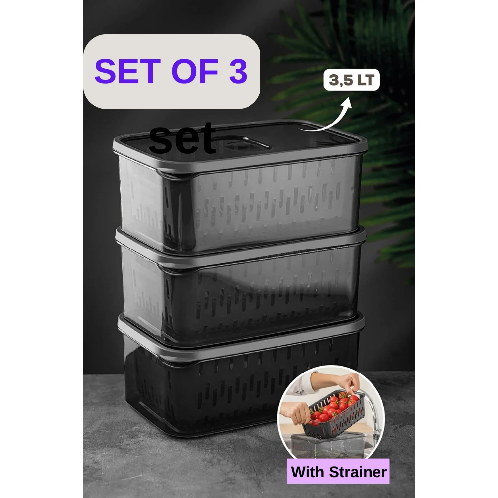 Strainer Storage Container With Lid Refrigerator Organizer Pulses Vacuum Airtight Lined Kitchen Food Preserver Free Shipping
Strainer Storage Container With Lid Refrigerator Organizer Pulses Vacuum Airtight Lined Kitchen Food Preserver Free Shipping