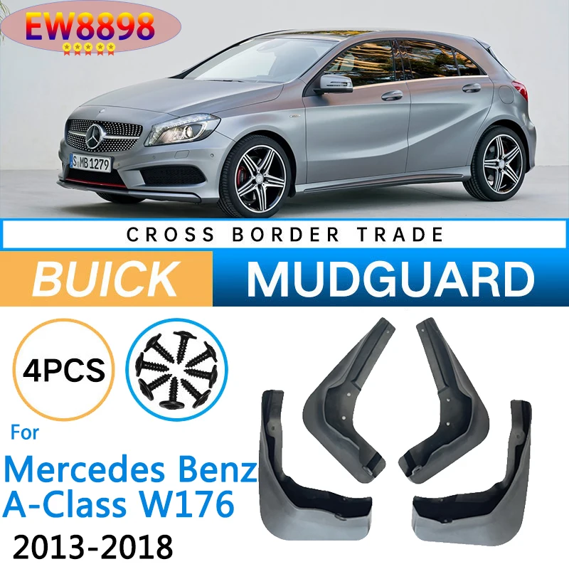 4 PCS Front Rear Car Mudflap for Mercedes Benz A-Class W176 2013~2018 Fender Mud Guard Flaps Splash Flap Mudguards Accessories
4 PCS Front Rear Car Mudflap for Mercedes Benz A-Class W176 2013~2018 Fender Mud Guard Flaps Splash Flap Mudguards Accessories
