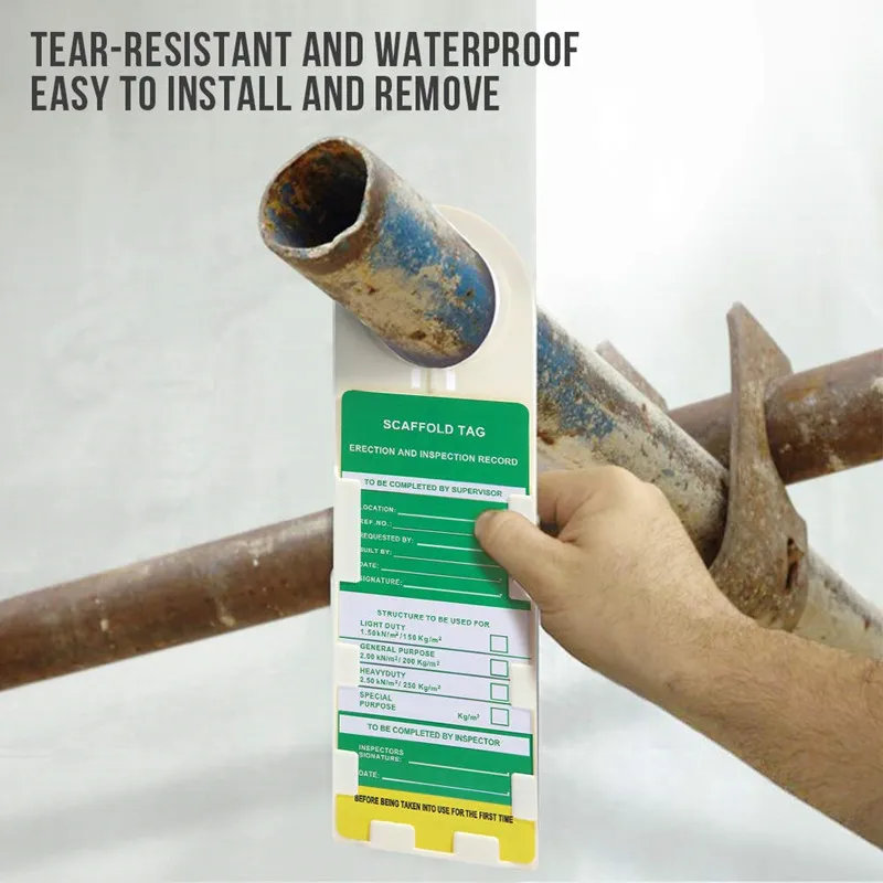 Scaffold Status Holder and Tags Scaffolding Safety Inspection Tags Do Not Use Scaffold Tags 10 Pcs
Scaffold Status Holder and Tags Scaffolding Safety Inspection Tags Do Not Use Scaffold Tags 10 Pcs