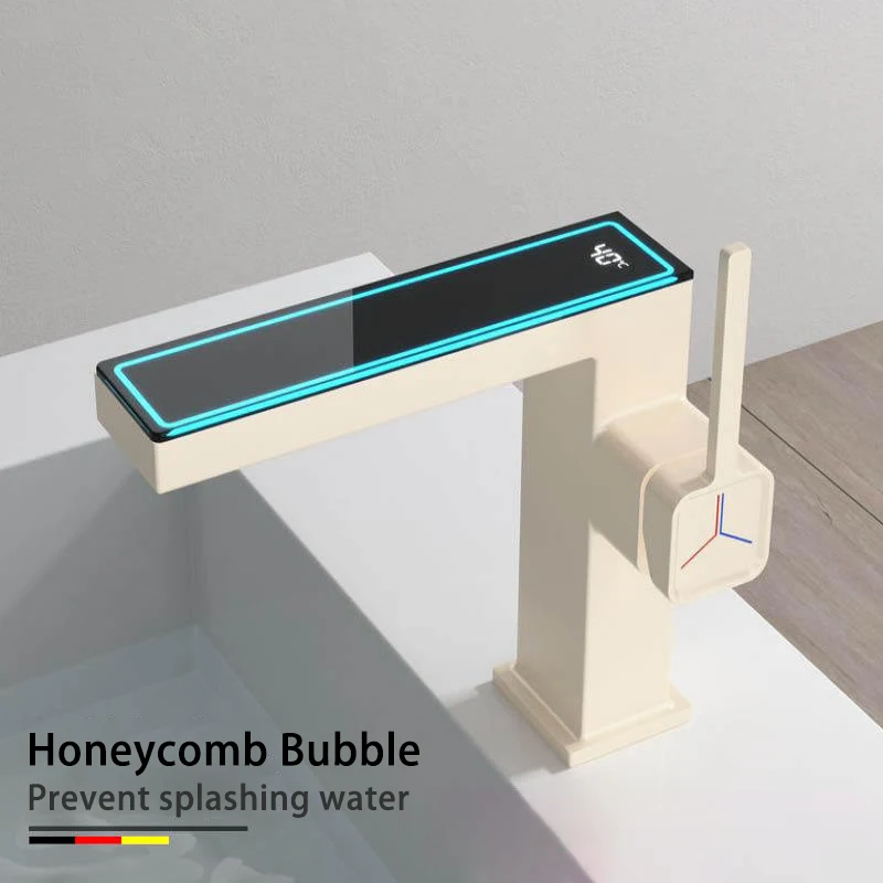 Bathroom Basin Faucet Countertop Hot Cold Copper Water Tap Led hydroelectric power Digital Display Black Gun grey Bathtub Faucet
Bathroom Basin Faucet Countertop Hot Cold Copper Water Tap Led hydroelectric power Digital Display Black Gun grey Bathtub Faucet