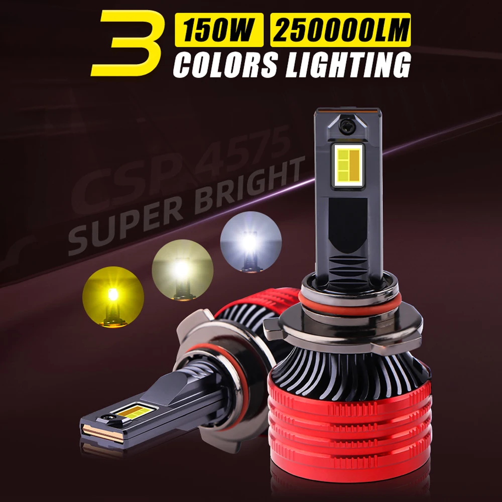 2pcs 3 Colors 150W Car LED Headlight Bulb 250000LM Auto LED Fog Lamp H4 H1 H3 H7 H8 H9 H11 9005 HB3 9006 9012 3000K 4300K 6000K
2pcs 3 Colors 150W Car LED Headlight Bulb 250000LM Auto LED Fog Lamp H4 H1 H3 H7 H8 H9 H11 9005 HB3 9006 9012 3000K 4300K 6000K