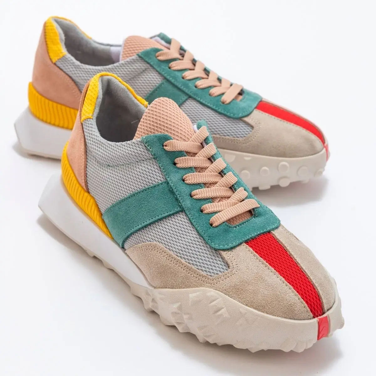 Felix Genuine Leather Textile Lace-Up Flat Thermo Sole Women's Sports Shoes Poshnmore Black White Yellow Gray Powder Multicolor
Felix Genuine Leather Textile Lace-Up Flat Thermo Sole Women's Sports Shoes Poshnmore Black White Yellow Gray Powder Multicolor