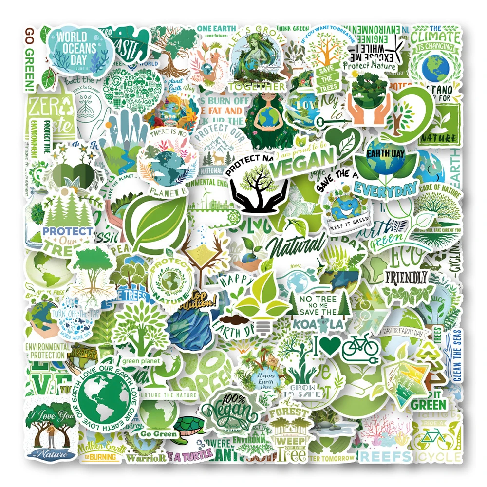 10/30/50/100PCS Green Environmentalism Stickers Protect Nature Stickers DIY Latpop Phone Suitcase Fridge Car Graffiti Decals Toy 
10/30/50/100PCS Green Environmentalism Stickers Protect Nature Stickers DIY Latpop Phone Suitcase Fridge Car Graffiti Decals Toy