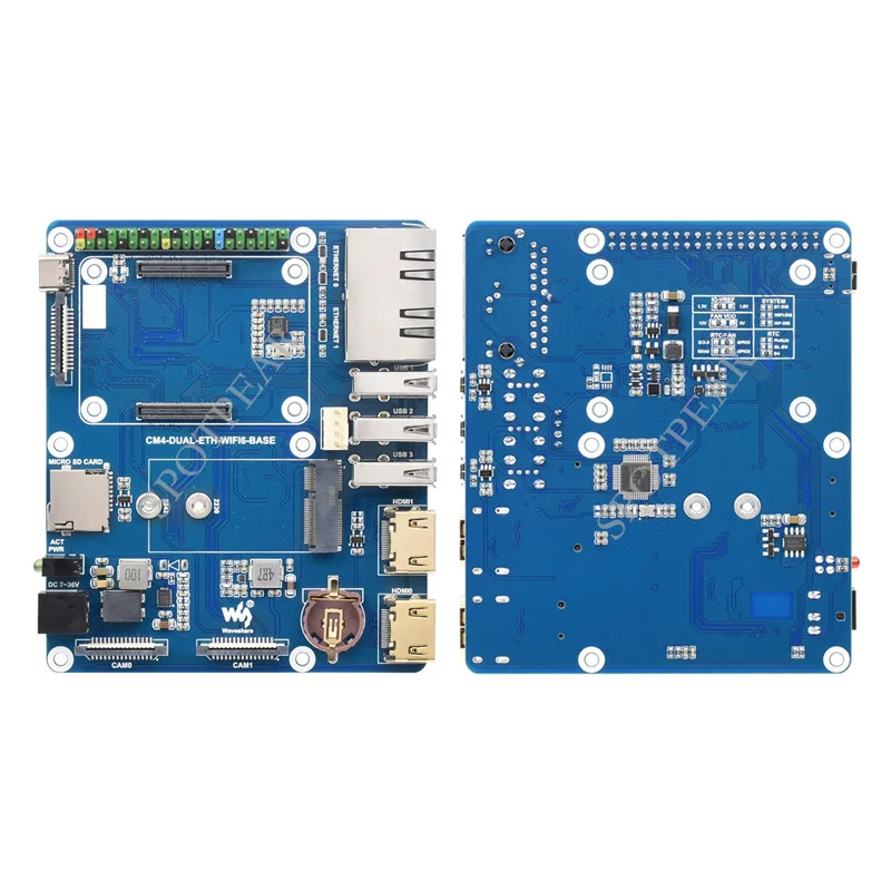 Raspberry Pi CM4 Compute Module 4 WIFI6 Dual Ethernet Base IO Board DUAL ETH expansion board On-board M.2 E KEY interface
Raspberry Pi CM4 Compute Module 4 WIFI6 Dual Ethernet Base IO Board DUAL ETH expansion board On-board M.2 E KEY interface
