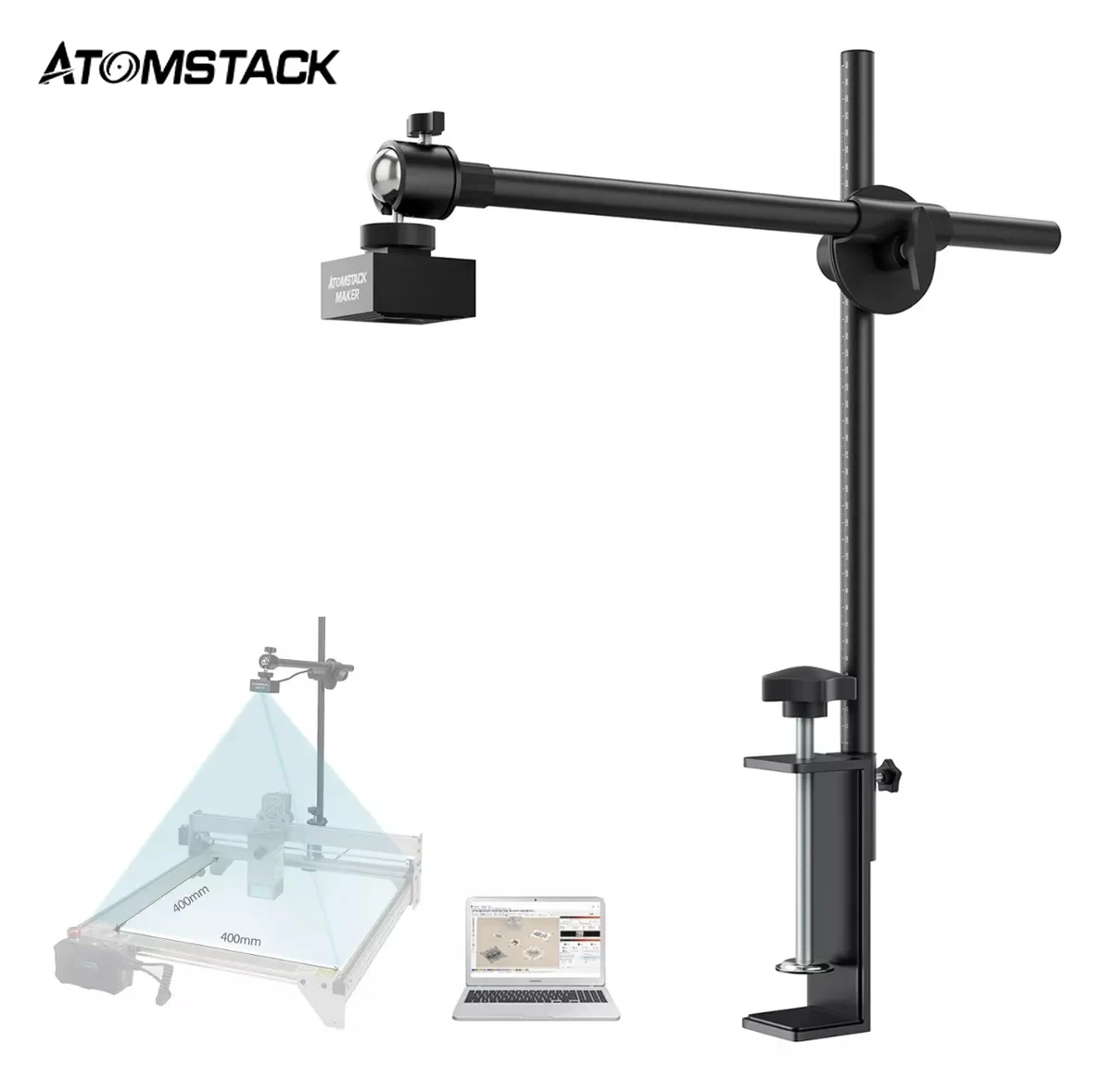 Atomstack Maker AC1 Camera 400*400mm Photography Area Precise Positioning HD Suit for Most Frame Laser Engraving Machines
Atomstack Maker AC1 Camera 400*400mm Photography Area Precise Positioning HD Suit for Most Frame Laser Engraving Machines