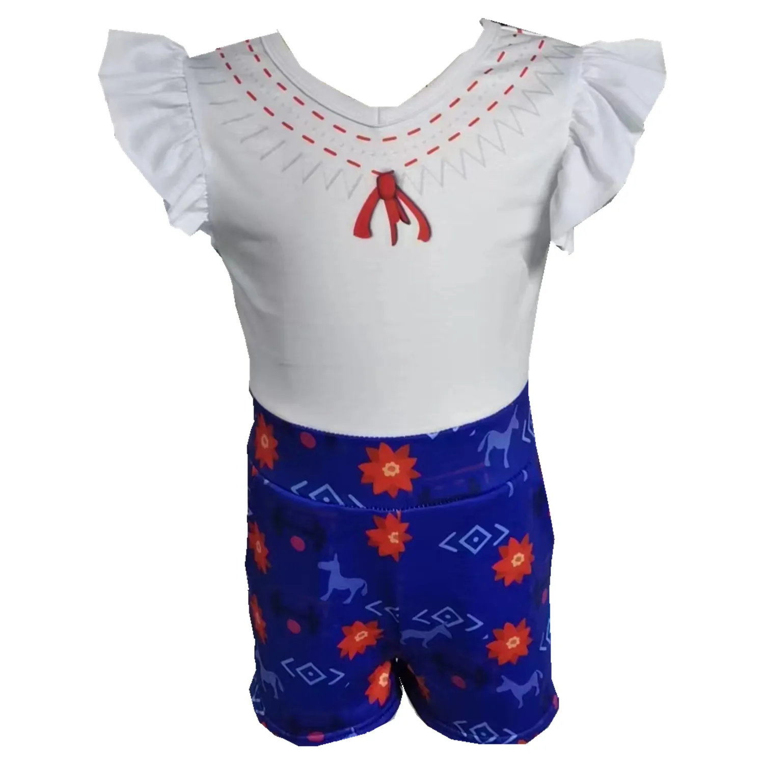 1-12t Girl Encanto Luisa Jumpsuit Isabela Mirabel costume Madrigal Costume Floral Flutter Sleeve Cotton Sofest Daily Wear
1-12t Girl Encanto Luisa Jumpsuit Isabela Mirabel costume Madrigal Costume Floral Flutter Sleeve Cotton Sofest Daily Wear