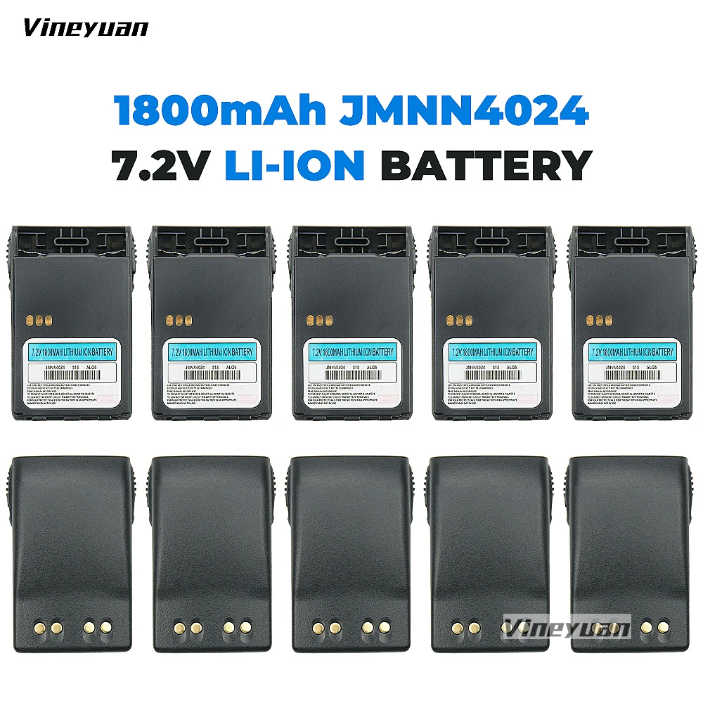 10PCS7.2V 1800mAh JMNN4023 JMNN4024 Li-Ion Replacement Battery for Motorola GP328 Plus GP338 Plus GP344 GP628 Plus Two-Way Radio
10PCS7.2V 1800mAh JMNN4023 JMNN4024 Li-Ion Replacement Battery for Motorola GP328 Plus GP338 Plus GP344 GP628 Plus Two-Way Radio