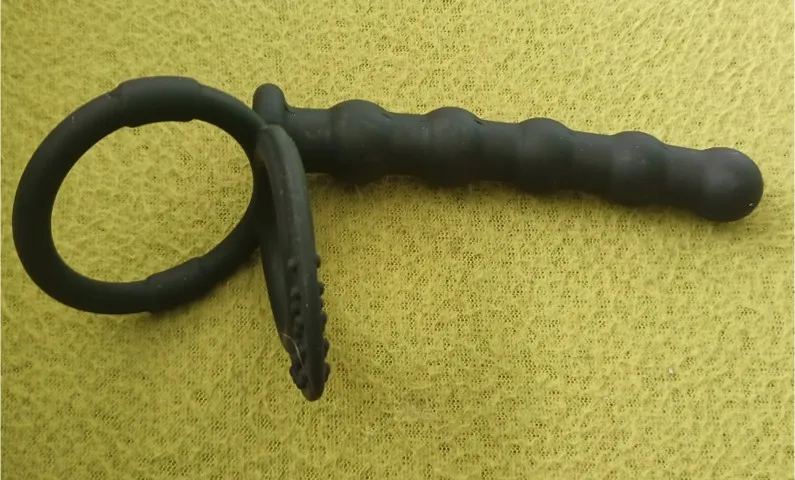 Анальный фалоимитатор-насадка Platinum Premium Silicone - The Double Dip 2, черная 108-12 BX DJ - Doc Johnson - Эрекционные кольца - Купить