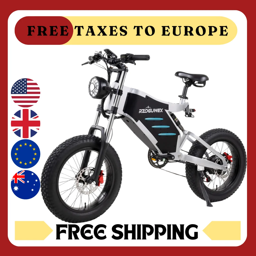 RZOGUWEX European Stock 1000W Motor Power 48V25AH Battery 20 inch Fat Tire Front and Rear Hydraulic Brakes Electric Bicycle
RZOGUWEX European Stock 1000W Motor Power 48V25AH Battery 20 inch Fat Tire Front and Rear Hydraulic Brakes Electric Bicycle