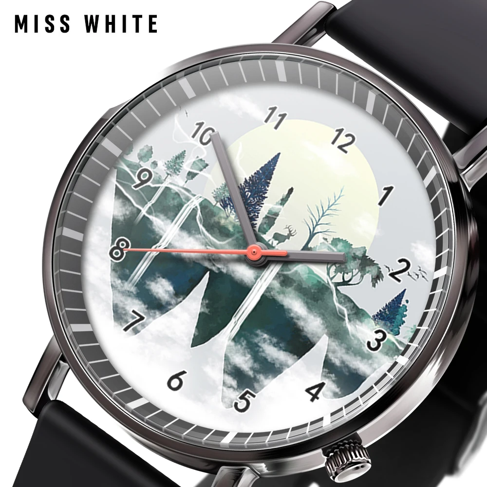 New Trend Luxury Watch Ink Painting Landscape Pattern Men's Ladies Watches Quartz Sports Wrist Watch
New Trend Luxury Watch Ink Painting Landscape Pattern Men's Ladies Watches Quartz Sports Wrist Watch