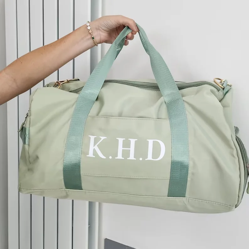 

Monogrammed Travel Bags Hospital Duffle Bag Gym Overnight Bebe Baby Bag Custom Weekender Bridesmaid Proposal Waterproof Bag