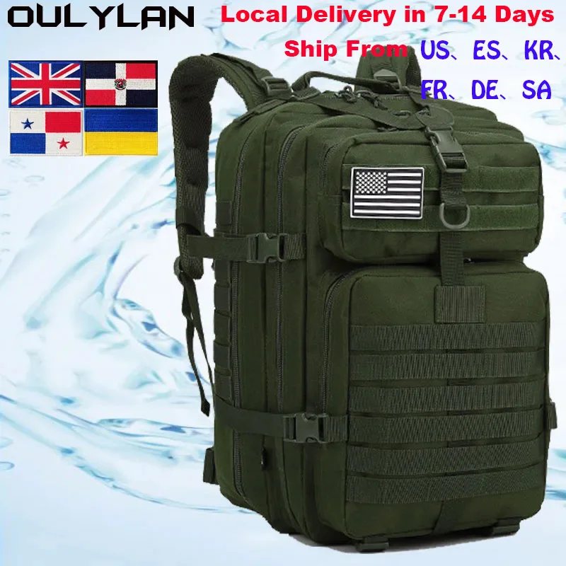 

Уличные военные рюкзаки Oulylan, тактические сумки для кемпинга 30 л/50 л 900D, нейлоновый тактический рюкзак, водонепроницаемая сумка для трекинга и охоты