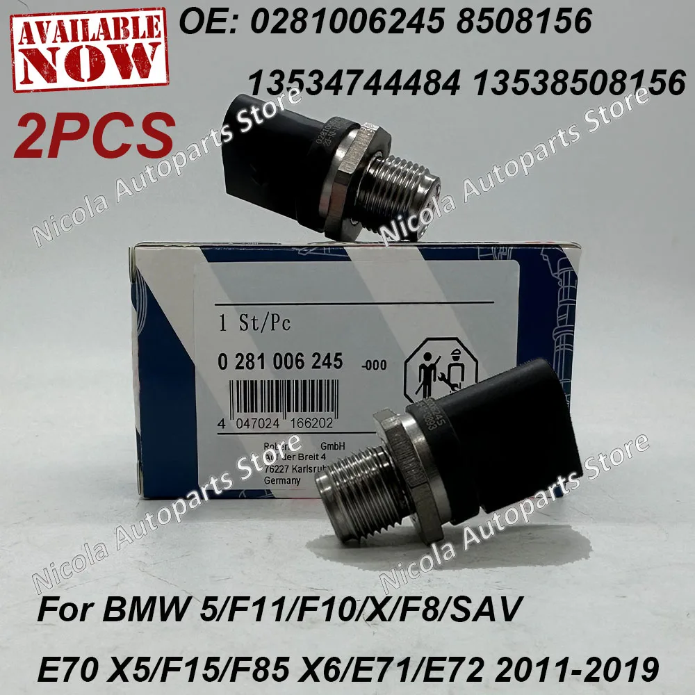 2PCS For B-osch 0281006245 Fuel Rail Pressure Sensor 13534744484 13538508156 8508156 For B-MW F01 F10 F18 X5 E70 X6 E71 E72
2PCS For B-osch 0281006245 Fuel Rail Pressure Sensor 13534744484 13538508156 8508156 For B-MW F01 F10 F18 X5 E70 X6 E71 E72