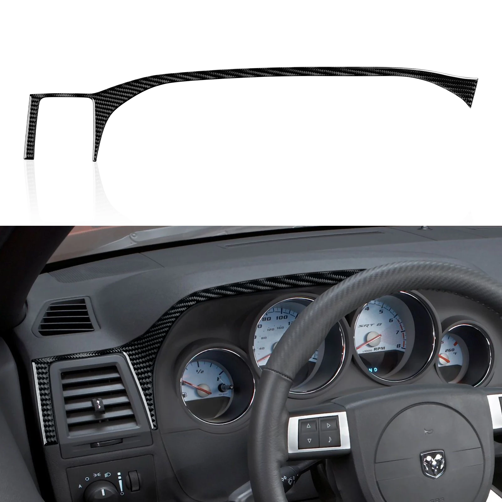 Carbon Fiber Car Dashboard Speedometer Frame Sticker Decal Trim For Dodge Challenger 2008 - 2014 Interior Accessories
Carbon Fiber Car Dashboard Speedometer Frame Sticker Decal Trim For Dodge Challenger 2008 - 2014 Interior Accessories