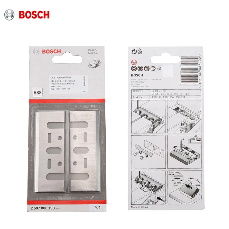 

Электрический строгальный станок Bosch 82 мм высокоскоростной стальной строгальный станок лезвие подходит для GHO6500 / 10-82 / 20-82 Деревообрабатывающие инструменты Электроинструмент Acces