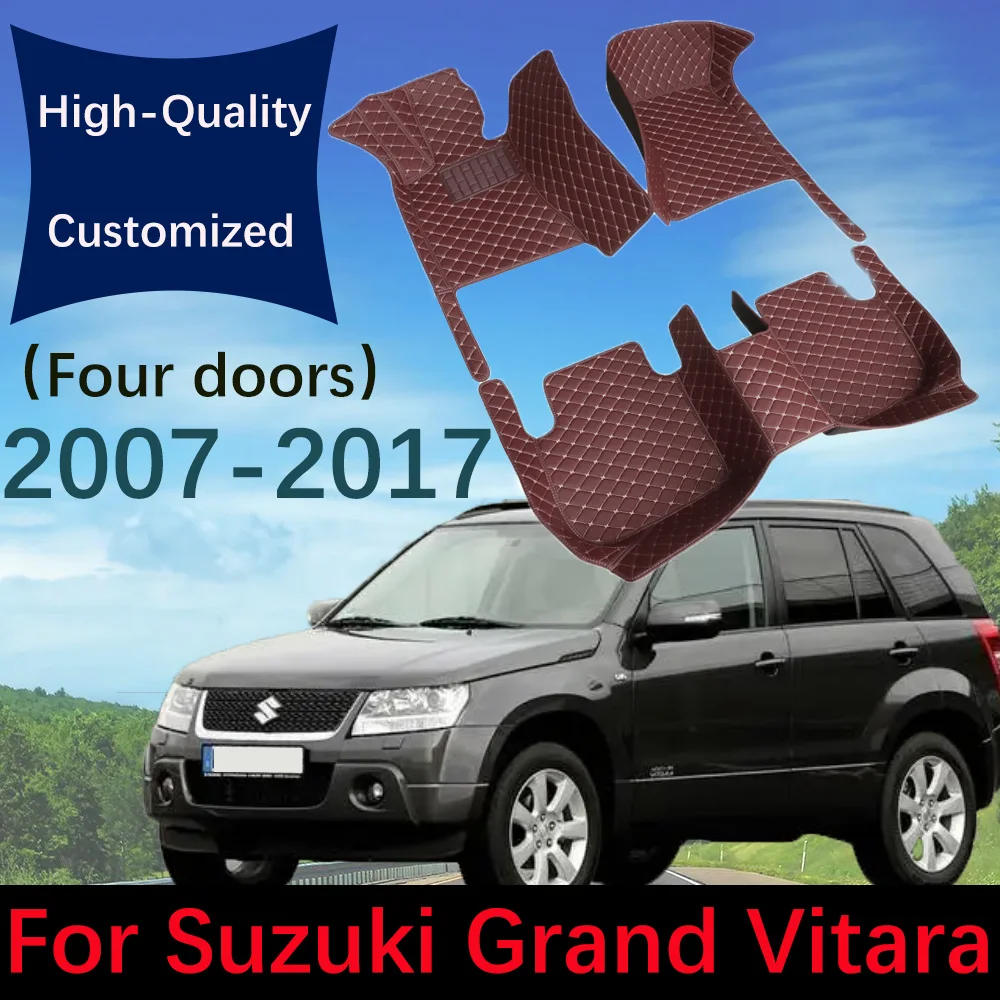 Кожаные автомобильные коврики под заказ для Suzuki Grand Vitara (четыре двери) 2007-2017, автомобильные коврики, коврики, подкладки для ног, аксессуары
Кожаные автомобильные коврики под заказ для Suzuki Grand Vitara (четыре двери) 2007-2017, автомобильные коврики, коврики, подкладки для ног, аксессуары