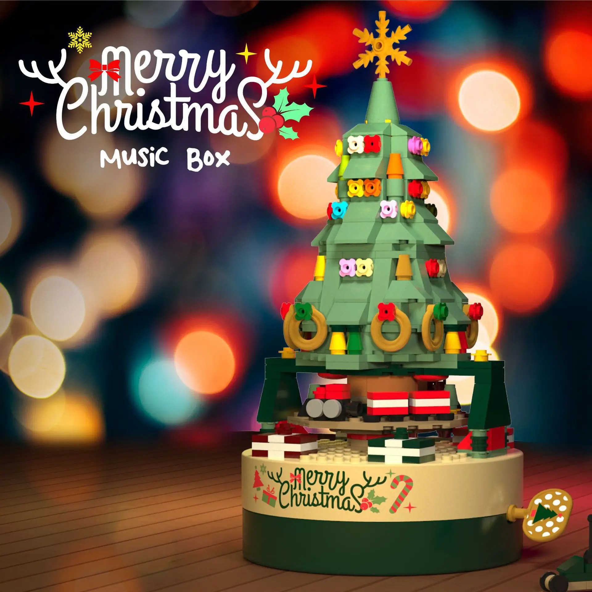 Merry Christmas Lighting Tree Building Blocks Bricks Rotating Music Box DIY Bricks Set Toys For Kids Christmas Santa Claus Gifts
Merry Christmas Lighting Tree Building Blocks Bricks Rotating Music Box DIY Bricks Set Toys For Kids Christmas Santa Claus Gifts