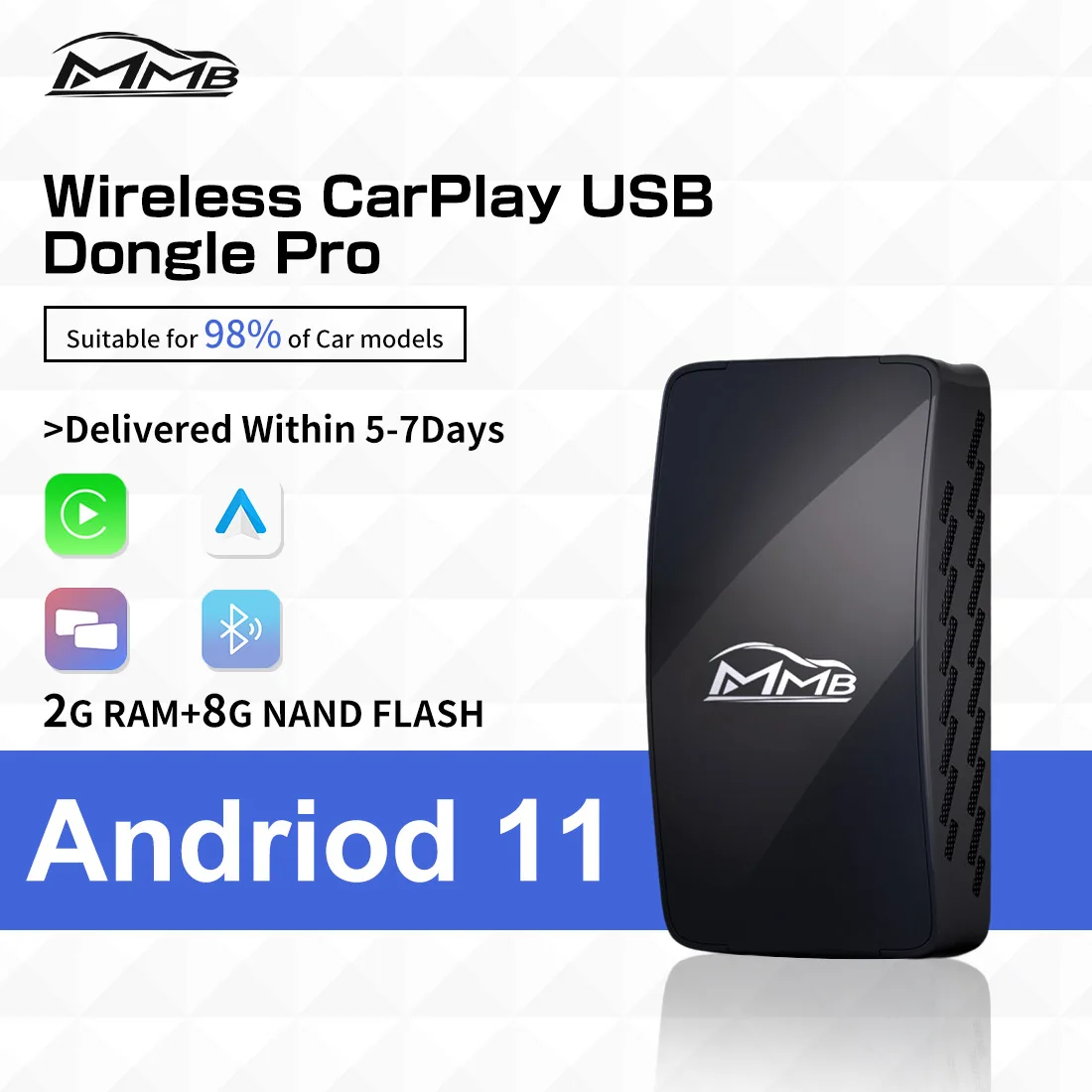 MMB Wireless CarPlay USB Dongle Pro Andriod Auto Support Mirroring TV Screen Nefilex&Youtube Car Play Adapter for Mecedes-Benz
MMB Wireless CarPlay USB Dongle Pro Andriod Auto Support Mirroring TV Screen Nefilex&Youtube Car Play Adapter for Mecedes-Benz