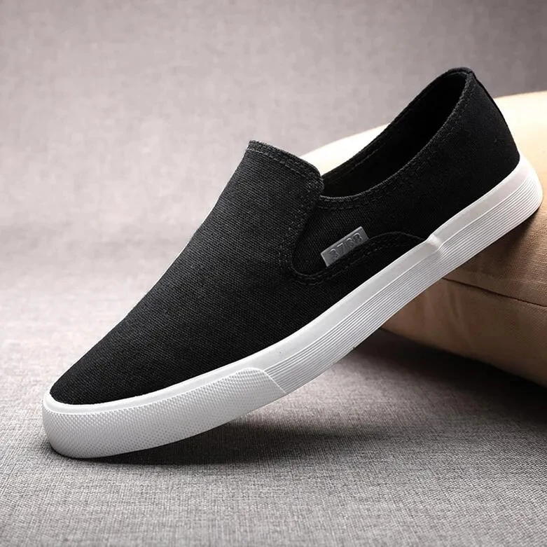 

Chinese Sneakers Men Shoes Canvas Flat Shoes Man Traditional Black Work Dress Shoes Breathable Male Loafers Espadrille