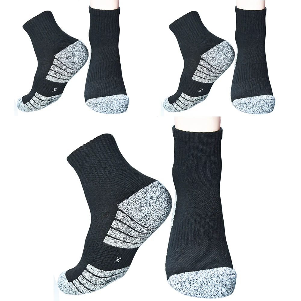 

3 Pairs Thick Towel Base Autumn Winter Men Socks Breathable Cotton Sports Sock Breathable Deodorant Men Outdoor Running Socks