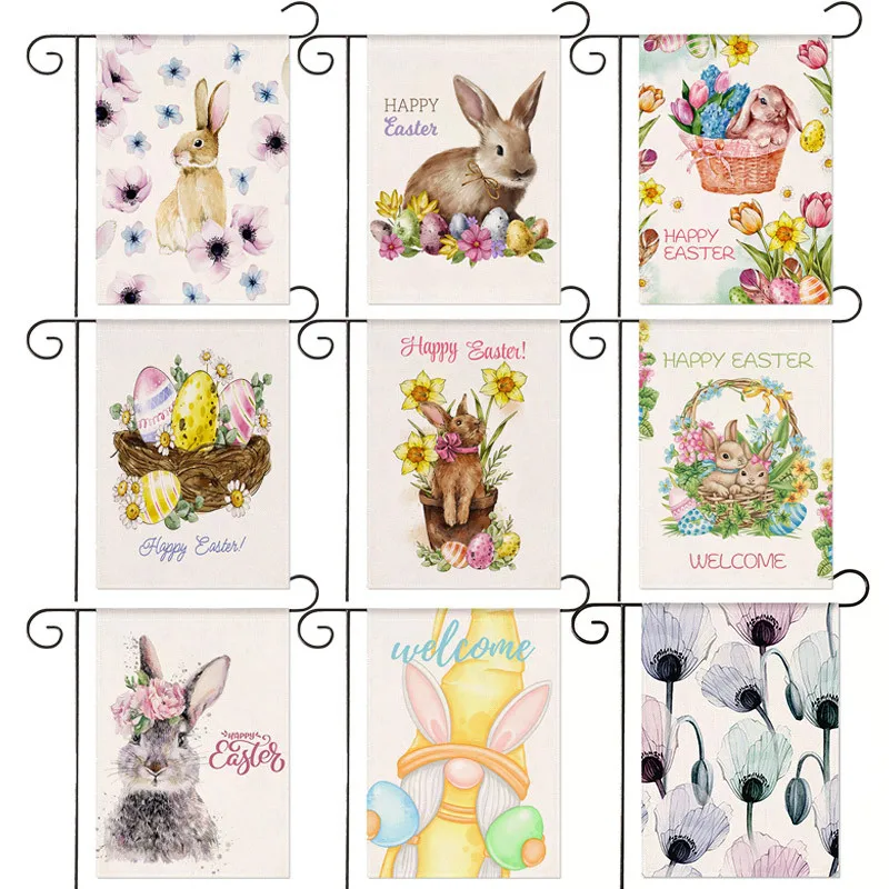 Happy Easter Flower Basket Bird Nest Bunny Daffodils Dwarfs Decorative Flag Double Sided for Holiday Outdoor Yard
Happy Easter Flower Basket Bird Nest Bunny Daffodils Dwarfs Decorative Flag Double Sided for Holiday Outdoor Yard